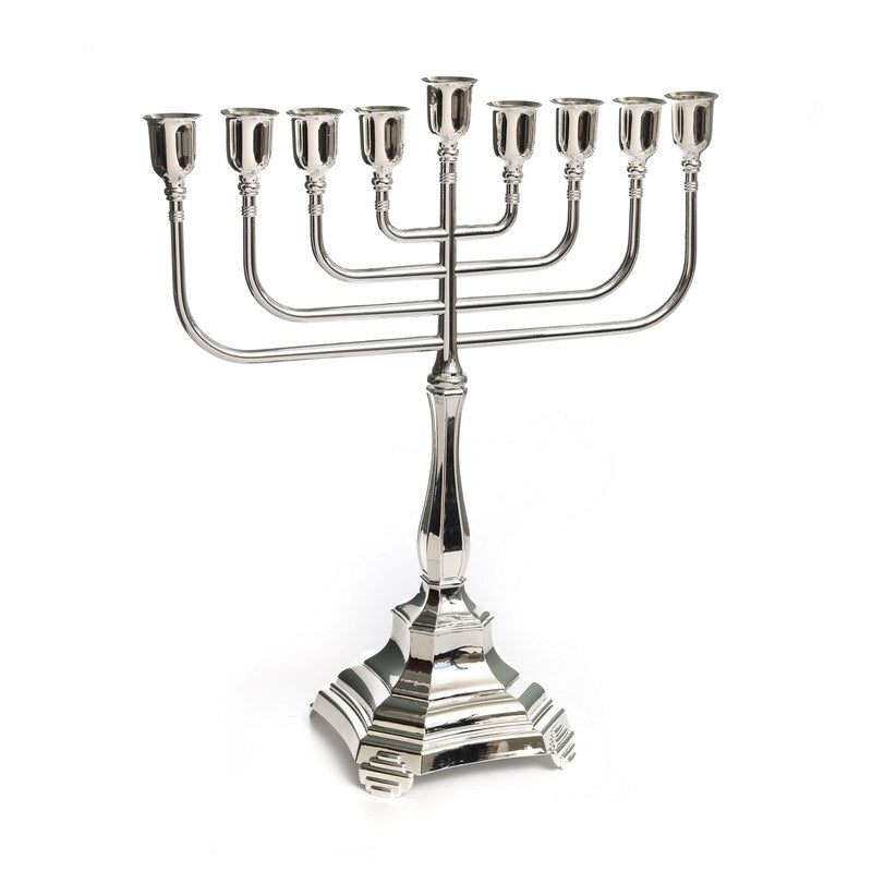 חנוכיה כנסת | כסף טהור | 46 ס״מ