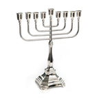 חנוכיה כנסת | כסף טהור | 46 ס״מ
